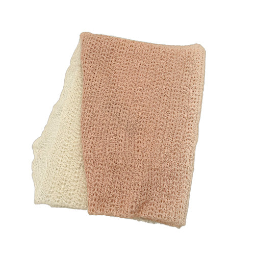 MICHAEL STARS CORAL OMBRE KNIT INFINITY SCARF