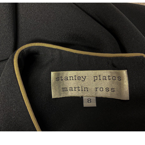 STANLEY PLATOS MARTIN ROSS VINTAGE BLACK DRESS SZ 8