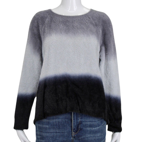FATE GREY OMBRE SWEATER SZ SM