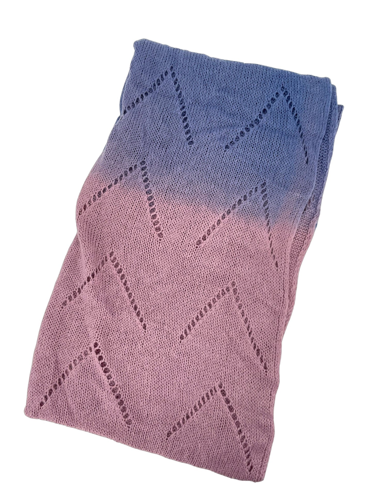 MICHAEL STARS BLUE OMBRE KNIT INFINITY SCARF